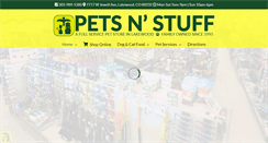 Desktop Screenshot of petsnstufflakewood.com